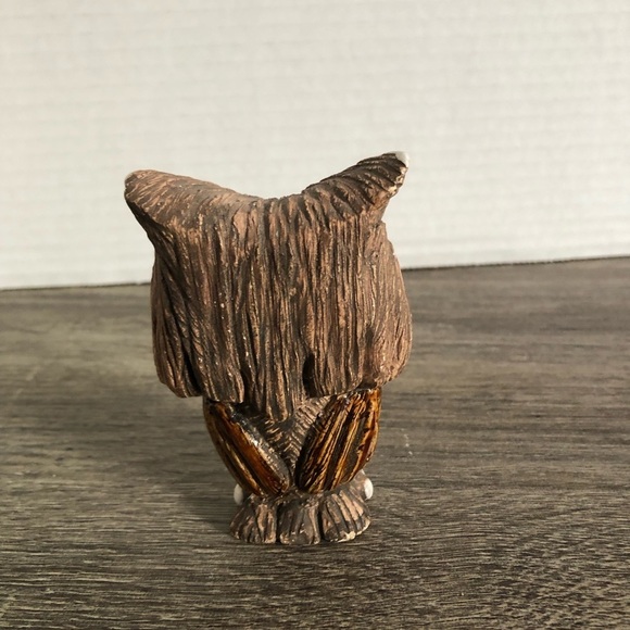 Vtg Owl Figurine Handmade in Uruguay - Picture 5 of 9